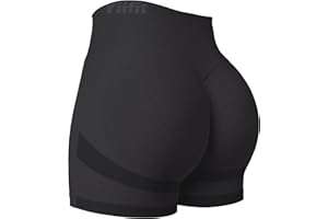 Yiifit Damskie spodenki sportowe Scrunch Butt High Waist Workout 3,5" szorty rowerzysta gimnastyka krótkie spodnie