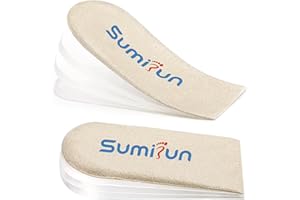 SUMIFUN Insertos de elevación de talón ajustables para zapatos - 4 capas de gel zapatero para mujeres piernas desiguales talón dolor dolor de pierna discrepancia - insertos de elevación de talón para mujeres