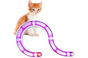 EL ÁTICO PETS Circuit Interactif pour Chat. Jouet Interactif pour Chat, Tunnel pour Chats, Jouet Interactif Chat. Design Personnalisable. Stimulation Mentale et Physique (Rose)