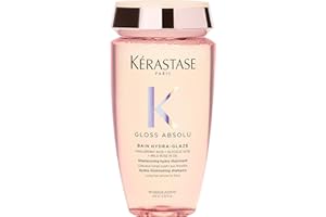 Kérastase Gloss Absolu szampon do włosów perwersyjnych z kwasem glikolowym, kwasem hialuronowym i olejkiem z dzikiej róży, Bain Hydra-Glaze, 250 ml