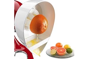 Tuzsocr Presse-agrumes pour robot de cuisine Kitchen Aid,Presse-Agrumes Accessoires avec alésoir et Panier de Replacement Compatible,ompatible avec les mixeurs KitchenAid (Blanc)