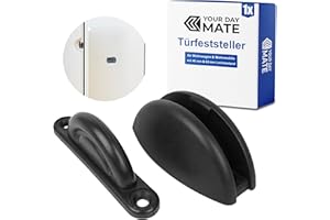 ‎YOUR DAY MATE Türfeststeller für Wohnwagen, 1 Pack, Schwarz, zum Anschrauben, mit 46 mm und 63 mm Lochabstand, Türschloss Stauraum-Tür Camper, Türhalter Serviceklappe Wohnmobil, Türschnapper Campervan, Türsicherung