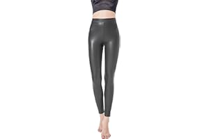 JOPHY & CO. Pantacollant Leggings Femme Simili Cuir Biélastique avec Coutures Thermosoudées (cod.9806)