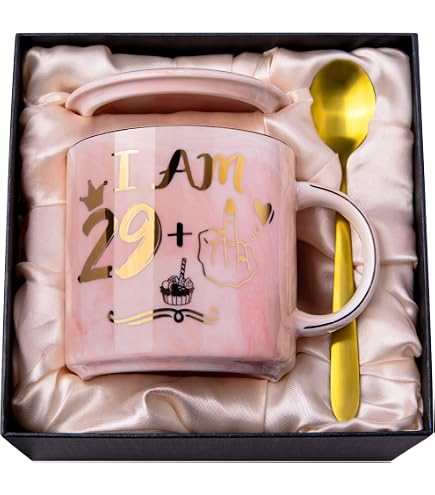 Cadeau Femme 30 Ans CROWNLY CRYSTAL® Verres À Vin Personnalisés 29+1 Doigt - Coffret Luxe Humour Original Anniversaire Soeur