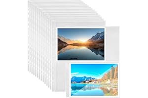 Elsrantor 30 Stück Klarsichthüllen A4, Prospekthüllen, Klarsichtfolien, Foto Hüllen, Aufbewahrung Fotos, Fotoalbum Nachfüllseiten, Fotohüllen, Postkartenhüllen, Sammelhüllen, Doppelseitiger 2 Fächer