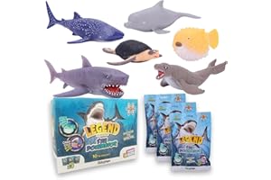 #SBABAM Sbabam FUNNY BOX Legend of Animals Sea Dominator, Animali Giocattolo per Bambini con Card Incluse, 3 Pz, Giochi per Bambini da Edicola, Pupazzetti Allungabili Squalo, Orca e Altri con Effetti Speciali