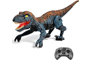 Sunrad Mini Remote Control Dinosaur Toys for Kids 3 4 5 6 7 8+, Rechargeable Electronic RC Dinosaur with Light & Roar, Realistic Walking T-Rex Toys Jurassic Toy Christmas Birthday for Boys Girls