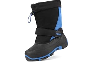 riemot Enfant Bottes de Neige Garçon Fille Imperméable Chaussures d'hiver Chaudes Antidérapantes Bottes Bottines de Randonnée Boots de Trekking Outdoor