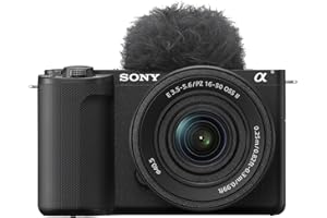 ‎SONY Sony ZV-E10M2KB bezlusterkowy aparat APS-C 26 MP z obiektywem 16–50 mm (4K 60p, Eye AF, odchylany ekran, USB-C streaming – aparat idealny dla twórców i vlogerów)
