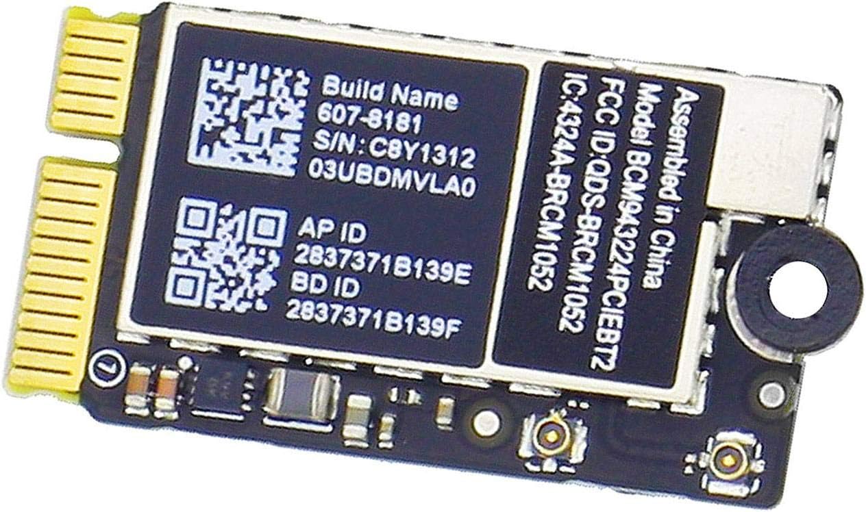 Willhom BCM943224PCIEBT2 WiFi Bluetooth Airport Wireless Network Card Replacement for MacBook Air 11" A1370 13" A1369 (Mid 2011) 11" A1465 13" A1466 (Mid 2012)