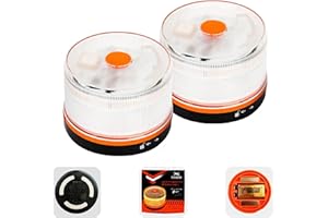 HIBRON EXTRAHOUSE Luz Emergencia BalizaV16 Homologada DGT con Geolocalización, Baliza Coche Conectada DGT 3.0, Datos Incluidos hasta 12/2038, Pack 2 Unidades