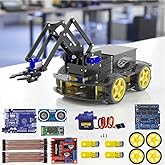 Arduino ile Uyumlu 4WD Robot Kollu Full Set - CRANE