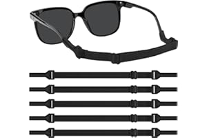 Amzpas Cordons Elastiques Pour Lunettes, Sangles Lunettes Antidérapantes Réglables, Cordon à Lunettes Elastique, Sport Nautique Corde à Lunette, pour Course à Pied, Randonnée Enfant, Hommes, Femmes