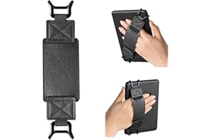 CoBak Bezpieczny pasek na rękę do czytnika e-booków i tabletów – wszechstronny i lekki uchwyt na palec do tabletu Kindle / Kobo/Voyaga/Lenovo/Sony e-book – wysoka elastyczność, czarny