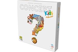 Asmodee - Concept Kids - Jeu de Société pour Enfants dès 4 Ans - Jeu Éducatif et Ludique - Cartes illustrées - Stimule Créativité & Communication - 2 À 12 Joueurs - en Français - Repos Production