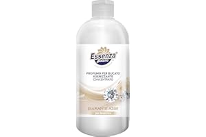 ESSENZA BUCATO Liquido Essenza profuma bucato Igienizzante Diamante Azue 500 ML