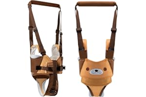 Zyorenc Arnés de Seguridad del Bebé Aprendizaje Chaleco Correa Respirable Cómodo y Ajustabledel del Niños de 0 a 24 Meses (Marrón)