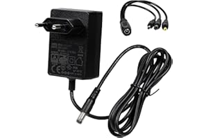 Carbosing 9V 2A Adaptateur Secteur Alimentation Chargeur Transformateur Compatible avec Vélo Domyos 750VE JAD-0900500E Charge Rapide Détection Intelligente Puissance de Sortie élevée Noir