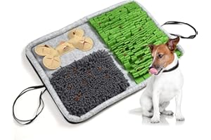 BOW CALICO Snuffle Mat para Perros Alfombra de Actividades para Mascotas Alfombra Olfato Perro Mascotas Perros tapete de Entrenamiento Rompecabezas Juguete Interactivo para Perros(70 * 50 cm)