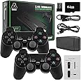 ELE ESPIRIT Wireless Retro Game Console, Plug & Play Video TV Game 4K Ultra HD Game Stick with 24000+Games Built-in, 64G, 9 Emulators Toy for Kids