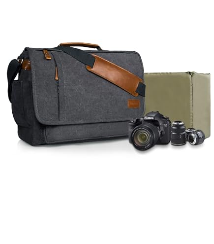 Sac Bandoulière Pour Appareil Photo SLR - Léger, Anti-choc, Sangle Réglable, 25x12x18cm, Idéal Voyage Et Photo Urbaine