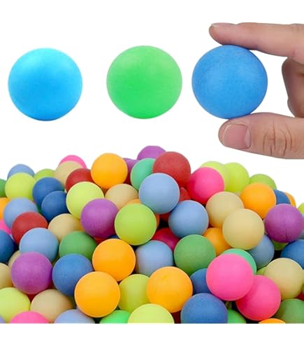 50 Palline Da Ping Pong Colorate UVVRUR - 40mm, Per Giochi E Gatti - Foto 7