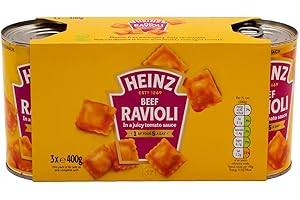 Heinz Ravioli di manzo 3 barattoli Easy Open da 400 g