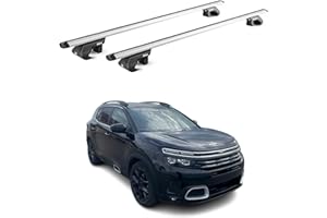 OMAC Barres de Toit transversales pour Citroen C5 Aircross 2019-2025 Alu Gris 2X