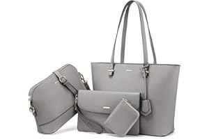 LOVEVOOK Borsa Donna Borse a Mano Donna Borse a tracolla Borse Tote elegante Pelle sintetica Borsa 3 o 4 pezzi Set