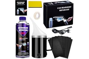 Naturas Bouqutis Kit Rinnova Fari Auto 650G, Kit Lucidatura Fari Auto, Polimero Liquido Fari Kit, Rinnova Fanali, Kit Polimero per Fari, Pulisci Fari Auto Opachi, Rigenera Fari