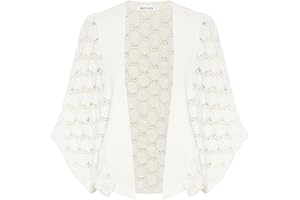 GRACE KARIN Women's Cardigans Hollow Shrug Cardigans Open Front Cardigan for Women UK