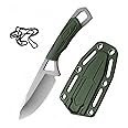LINMOHERUI Fixed pocket s009 knife mini portable multifunctional tool knife with chain for Garden, Camping, Hiking and Bushcraft