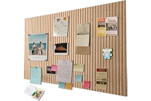 EUBSWA Tablón de anuncios personalizado de corcho grande de 40 x 60 cm, pared de corcho decorativa de fieltro autoadhesiva, pizarra de fotos plegable para paredes en la escuela, casa
