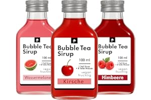 ‎ONHA ONHA Bubble Tea Sirup - 3er Set - fruchtig intensiver Geschmack - Kirsche Himbeere Wassermelone Getränke Syrup