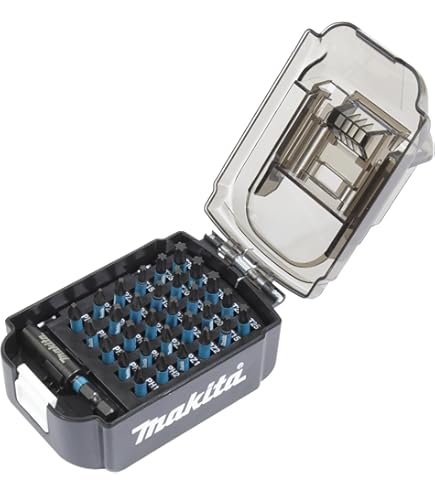 Makita D-42379 SDS-PLUS beitelset 5-delig in aluminium koffer, 2 x puntbeitel, 2 x platte beitel, 1 x brede beitel, elk 250 mm lang
