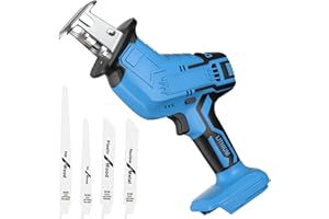 GGIKING Akku-Reciprosäge Kompatibel mit makita 18V (ohne Akku) Akku Säbelsägen mit 4 Sägeblättern, 3500 rpm Elektrische Akku Säbelsäge für Sägearbeit mit Holz, Stahl, Metall