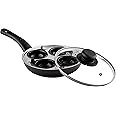 Sapphire P063 20 cm 4-Cup Egg Poacher , Black
