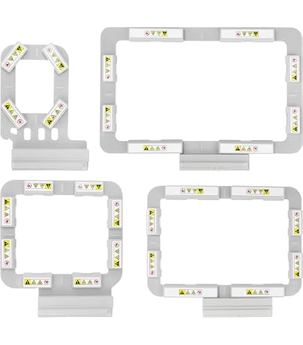 Cerceau à Broder Magnétique 140x140 Mm Sew Tech Pour Janome MC500E MC550E MC400E - Métal Robuste Avec Aimants Puissants