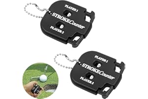 SANGFUN Lot de 2 Marqueurs de Golf, Marqueurs Manuels, Compteurs de Score de Golf, Compteurs de Coups De Joueur, Compteurs de Pointe, Compteur Portable, Compteur à 2 Joueurs, Marque de Score