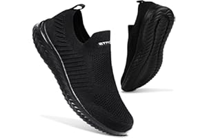 ASHION Womens Slip on Trainers Athletic Running Shoes Sport Walking Sneakers Lightweight Tennis Shoes