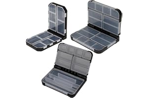 OKVGO Skrzynka Połowowa do Przechowywania Akcesoriów Wędkarskich, Organizer Box do Morza i Karpi Grube Przynęty Wędkarskie Haki Obroty Przynęty Koraliki Rurki Klipy Fishing Tackle Box Rozmiar L M S