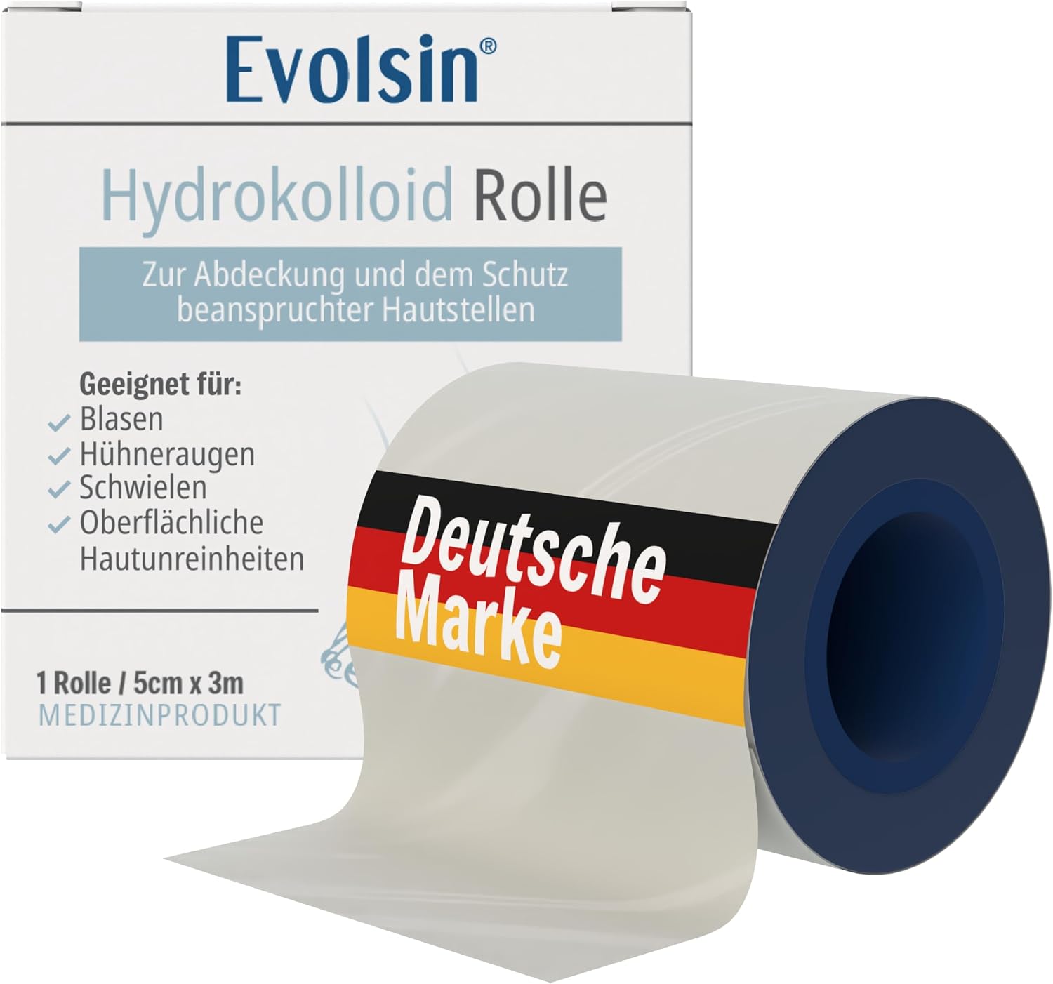 FAQ : Antworten auf alle Fragen zu Evolsin Hydrokolloid Rolle Zuschneidbares Hyd