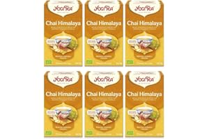 Yogi Tea Himalaya Bio - Infuso Ayurvedico - Miscela di Zenzero, Finocchio e Cannella - Senza Caffeina - Confezione da 6x17 bustine (102 bustine in totale)