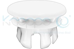 KNOPPO® Waschbecken Überlauf Abdeckung, Überlaufblende - Mirror (weiß)