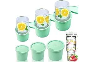 DUMWIS Eiswürfelform für Stanley Cup mit Deckel Silikon Eiswürfelmaschine Hohlzylinder Eiswürfelform Eiswürfel Groß Eiswürfelbehälter für Stanley Cup Zubehör Whisky Getränken Kaffee (Grün)