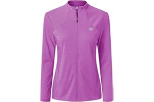 MoFiz Vestes de Sport Femme Vest Légère Manche Longue Sweat Zippé sans Capuche Survêtement de Course a Pied Respirante