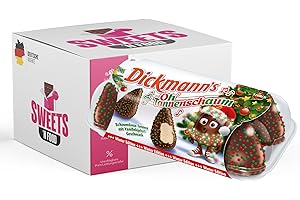 Super Dickmann's Oh Tannenschaum Schaumküsse 8er 172g – Weihnachtssüßigkeiten | + Mit stylishem SWEETS´N FOOD Packband verpackt
