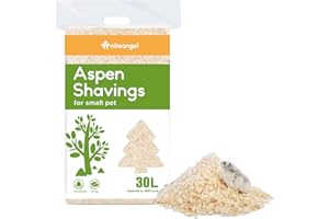 Niteangel Aspen Shaving Hamster Beddings for Syrian Dwarf Hamster Gerbil Mice Degu Rat Rabbit Bunny Guinea Pig Chinchilla Hedgehog or Other Small Pets