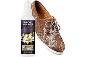 PAISTELY Suede Protector Spray 120ml, Shoe Protector Spray Waterproof, Rain & Stain Waterproof Protection for Sneakers, Boots, Leather, Nubuck, Canvas, Jackets, Suede Shoes, Carpets and Other Surfaces