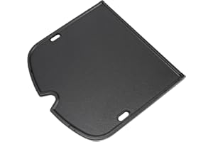 Denmay Żeliwna płyta grillowa do Weber Traveler, przenośny grill gazowy, płyta żeliwna, część zamienna do płyt grillowych, część zamienna 1 sztuka